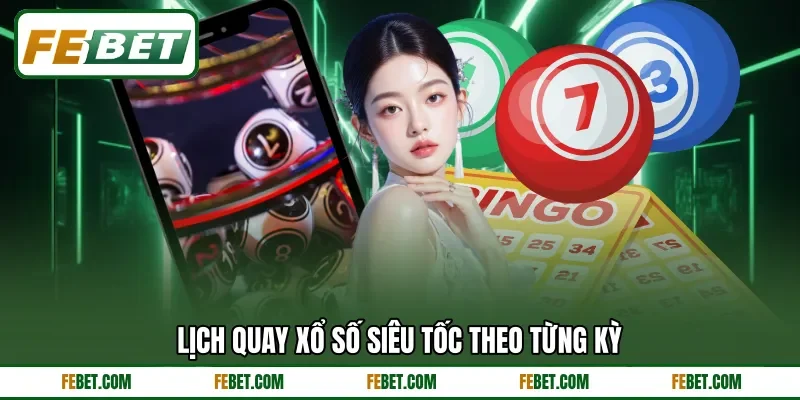 Lịch quay xổ số siêu tốc theo từng kỳ